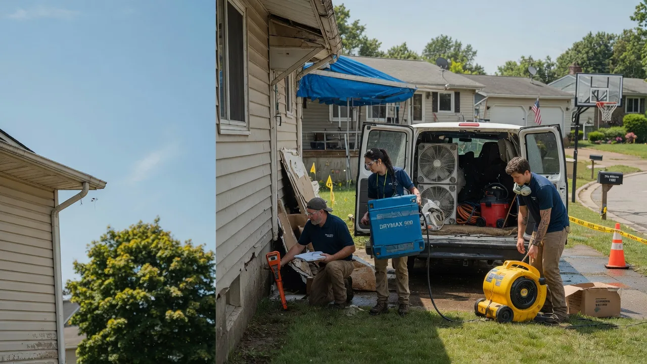 Ceiling Leak Cleanup in Mazomanie, WI near me